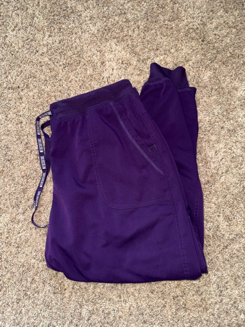 Med Couture Women's Purple Scrub Pants